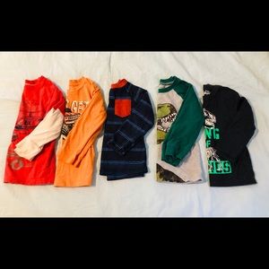 Long sleeve toddler boys shirts